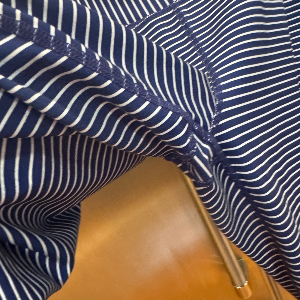 GAP Fit Royal Blue and White Striped Leggings - Picture 3 of 9